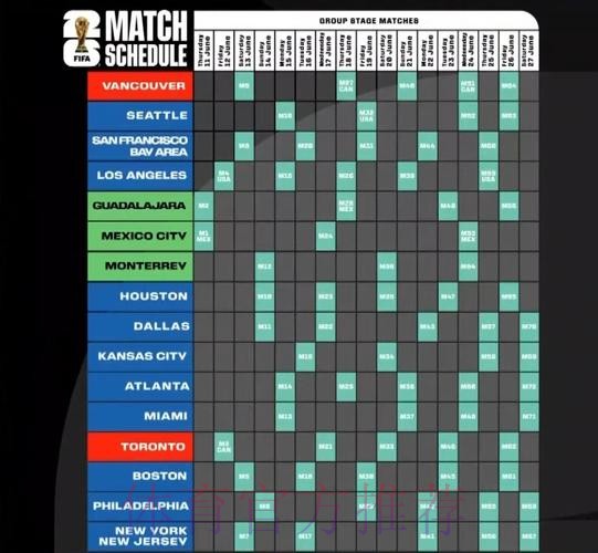 2026美加墨世界杯墨西哥比赛时间 2026美加墨世界杯墨西哥比赛时间